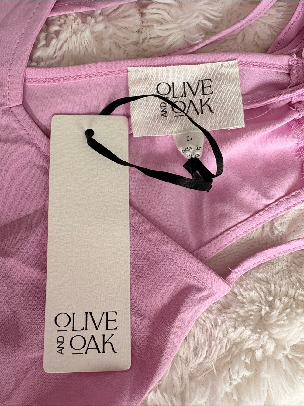 Olive & Oak Light Pink Tie-Back Tank - Picture 2 of 3
